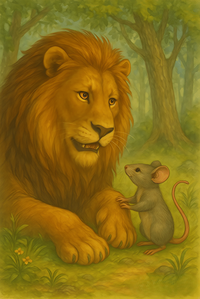 The Lion and the Mouse – Even the Small Can Be Mighty: A Tale of Unexpected Bravery 2 The Lion and the mouse