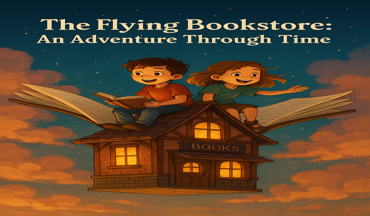 The Flying Bookstore: An Adventure Through Time – A Magical Tale