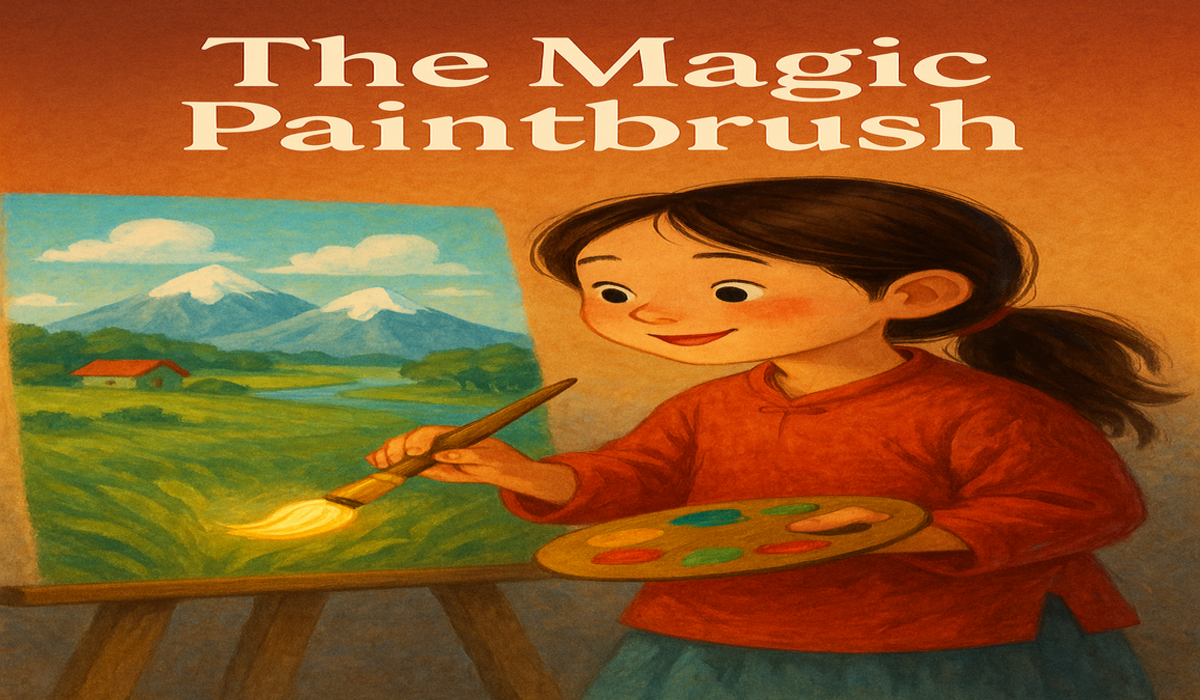 The Magic Paintbrush – A Tale of Talent, Kindness, and Courage