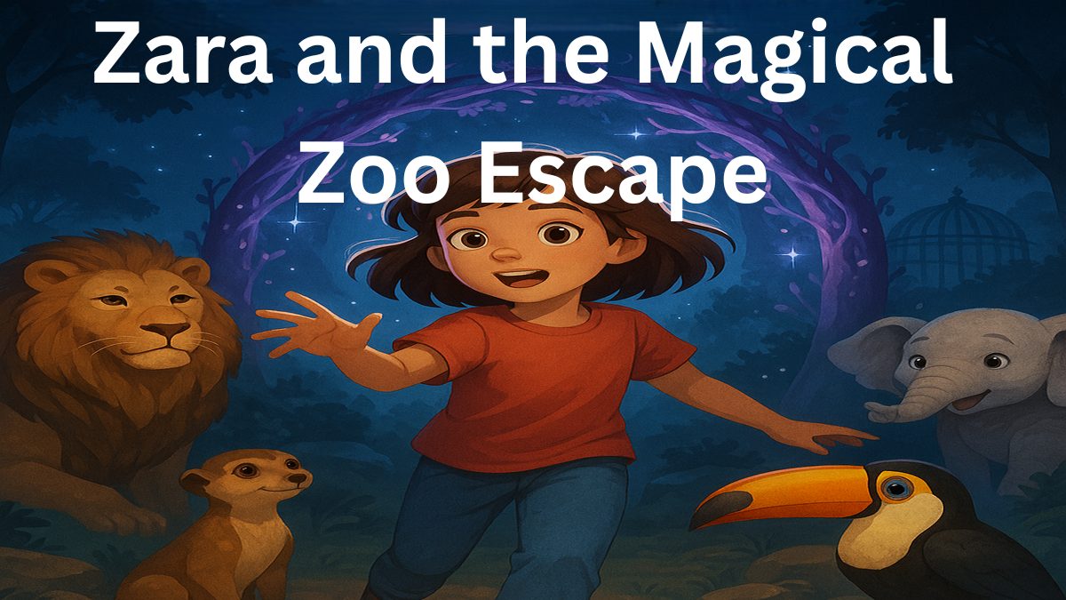 Zara and the Magical Zoo Escape – A Thrilling Tale of Talking Animals and Hidden Worlds