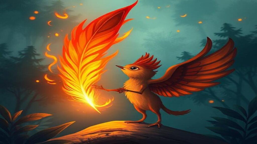 Chirpy and the Feather of Fire – A Tale of Sharing and Bravery for Kids 4 Chirpy and the Feather of Fire – A Tale of Sharing and Bravery for Kids