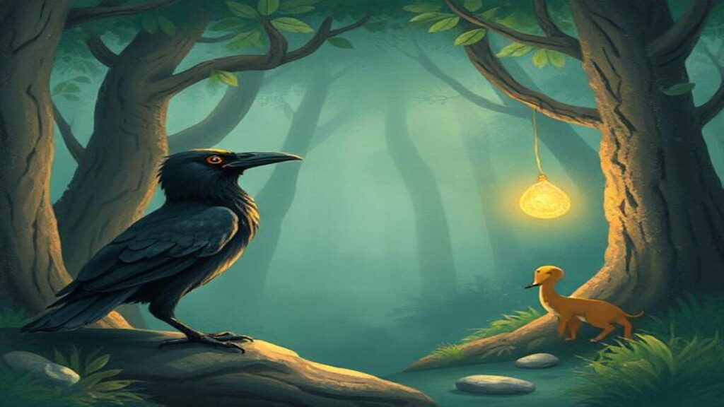 The Clever Crow and the Magical Pebble – A Tale of Wit and Wonder