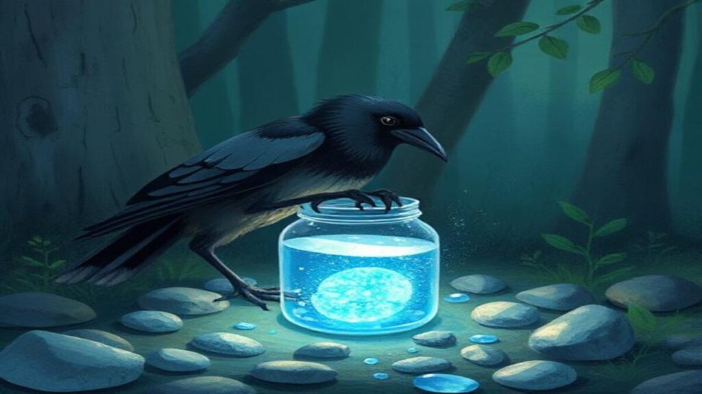 The Clever Crow and the Magical Pebble – A Tale of Wit and Wonder