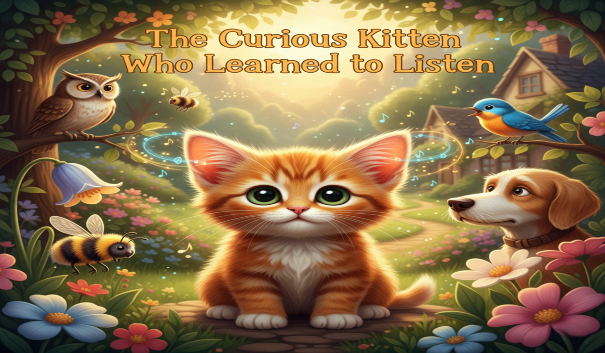 The Curious Kitten Who Learned to Listen